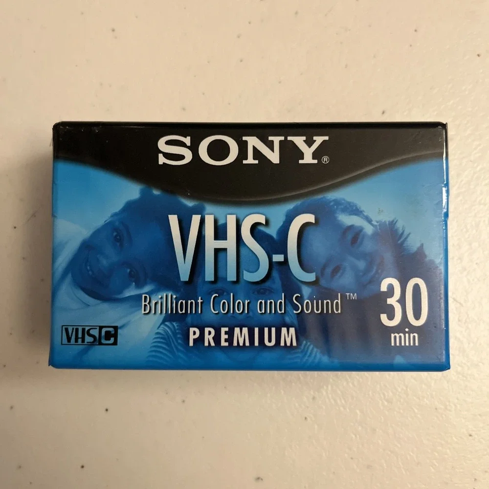 Sony VHS-C Two Pack 30 min. SP or 90 min. EP Camcorder Blank Tape New Premium